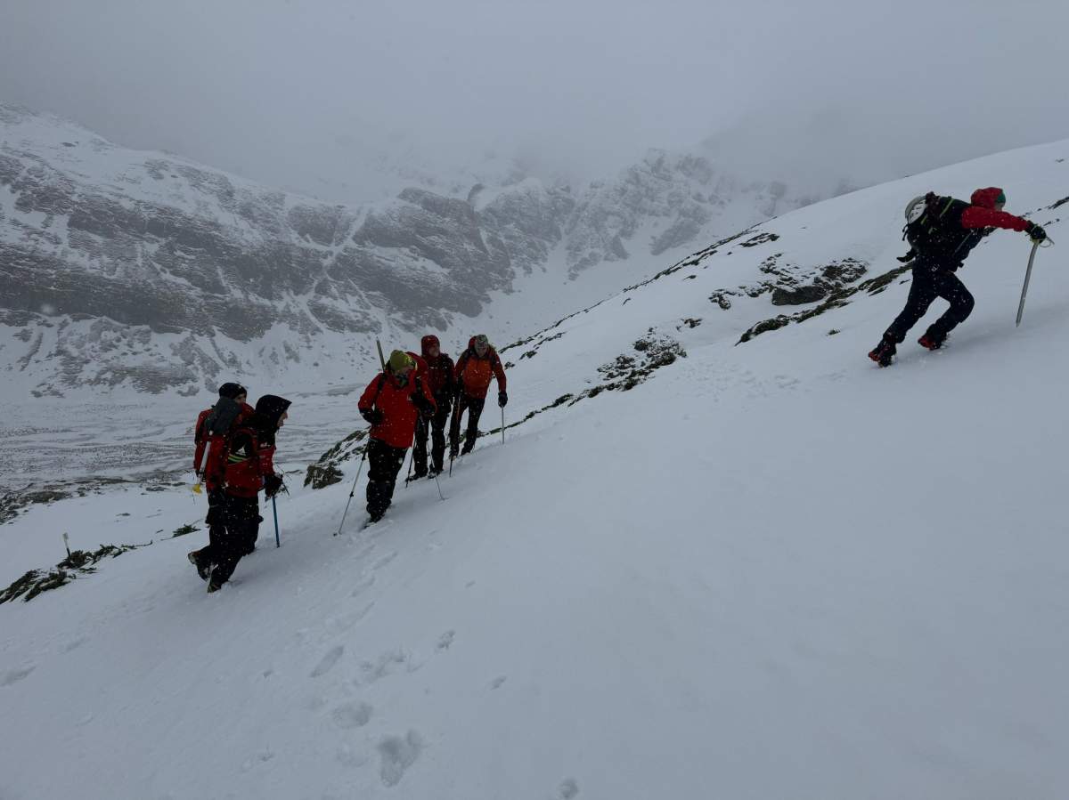 Rescuers search for George Smyth who went missing while solo hiking in in the Bucegi Mountains.