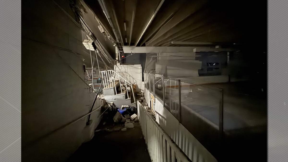 Photos taken inside the building, following the explosion, and provided to media by the town of Taber, show extensive damage and debris scattered throughout the facility.