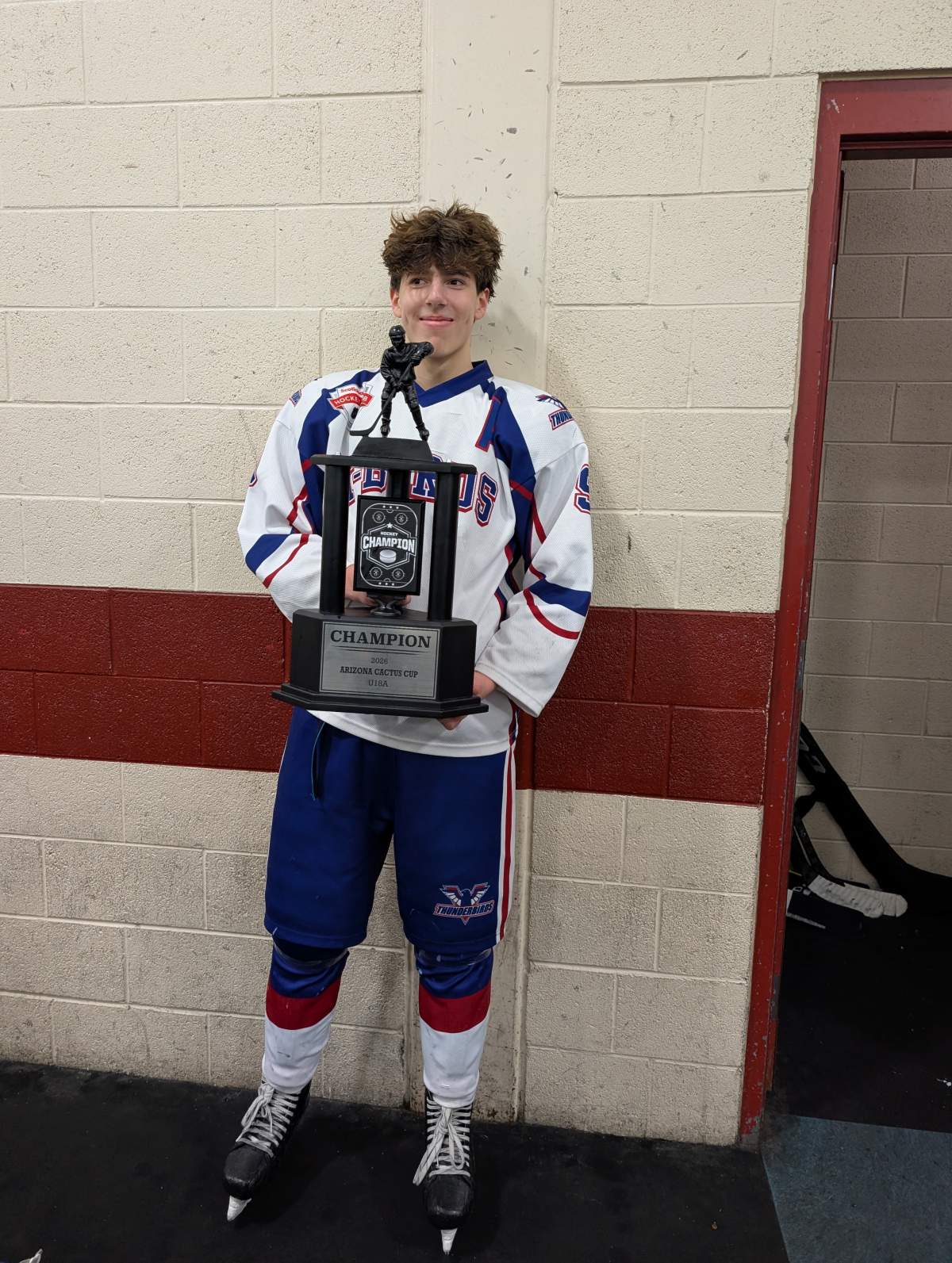 Luke Susi after scoring the winning goal in the tournament.