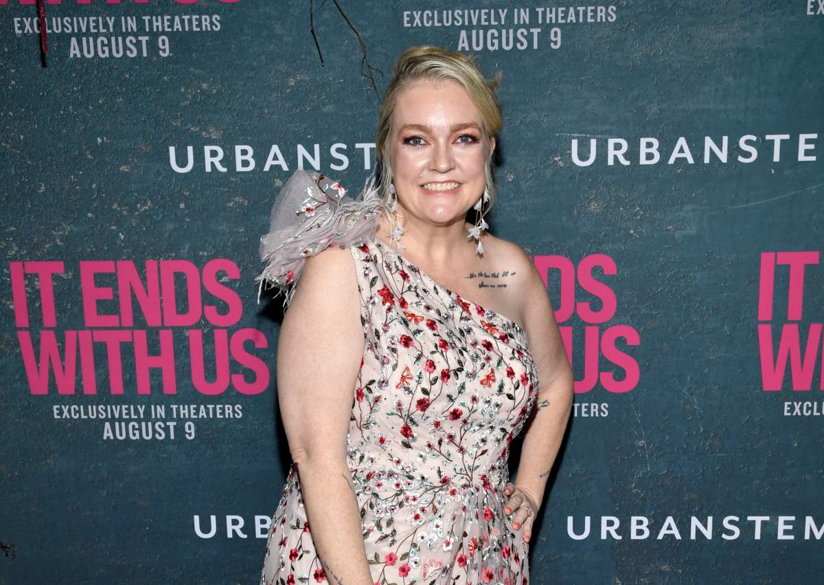 Author Colleen Hoover attends the world premiere of 'It Ends with Us' at AMC Lincoln Square on Aug. 6, 2024, in New York.