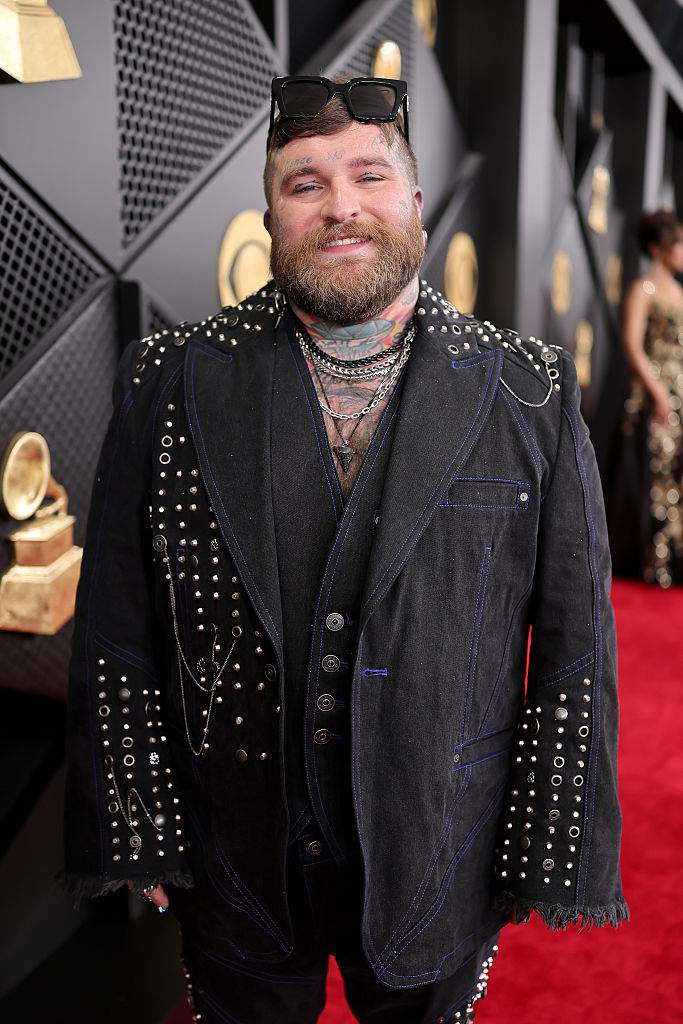 Teddy Swims attends the 68th GRAMMY Awards on February 01, 2026 in Los Angeles, California.