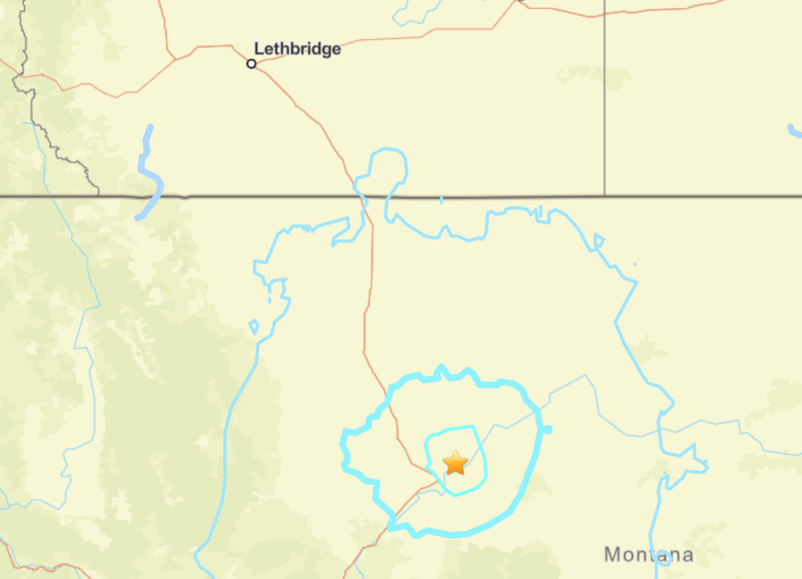 A magnitude 4.9 earthquake has occurred in central Montana, and was felt in Southern Alberta.