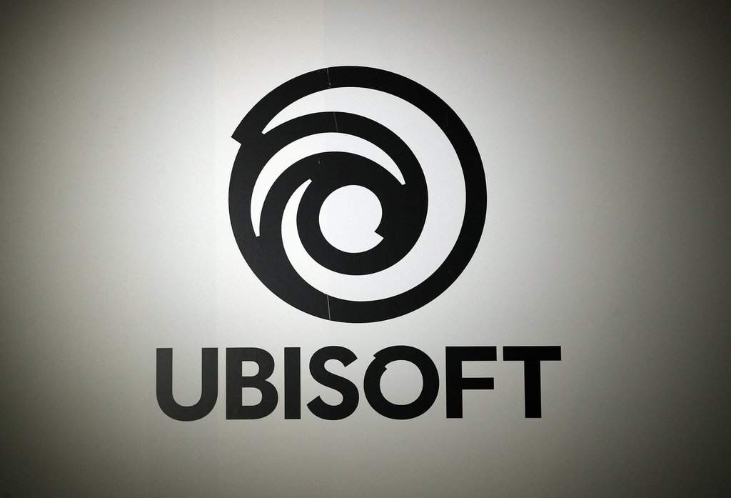 The logo of French video game publisher Ubisoft is pictured at the Paris games week in Paris, Nov. 4, 2017. THE CANADIAN PRESS/AP-Christophe Ena.