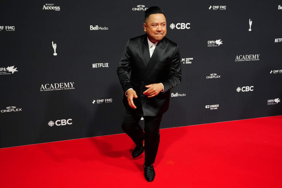 Andrew Phung poses for a photo on the red carpet at the Canadian Screen Awards, in Toronto, Sunday, June 1, 2025.