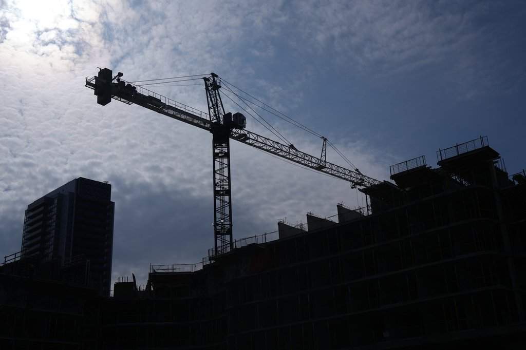 A new condo development is constructed in Toronto, Friday, Feb. 23, 2023. THE CANADIAN PRESS/Chris Young.
