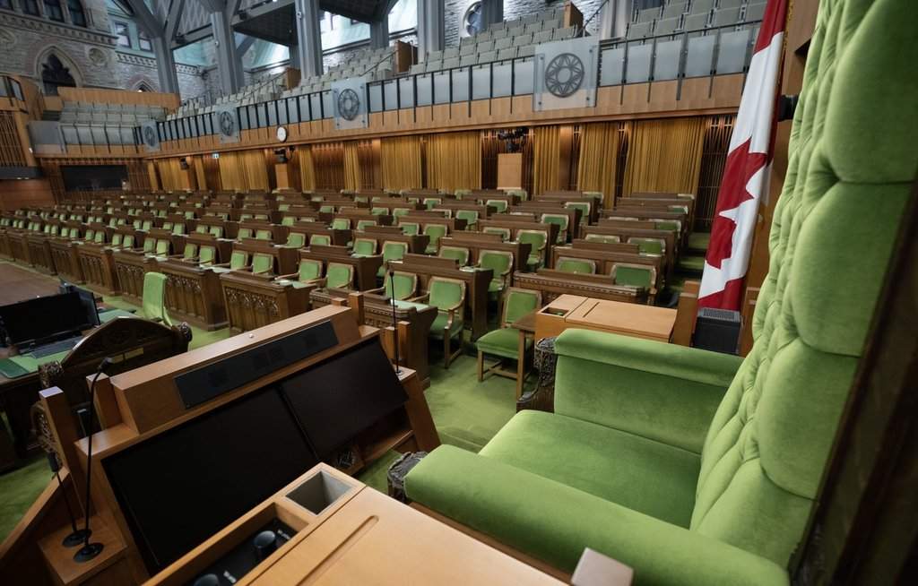 Government benches in the House of Commons
