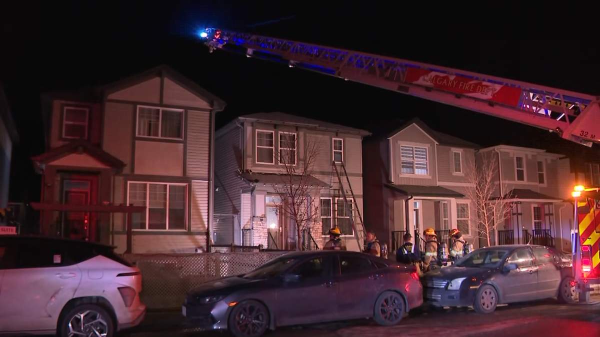 The back of the home where the fire started sustained significant damage, while some of the siding on two neighbouring homes was melted by the heat from the fire.