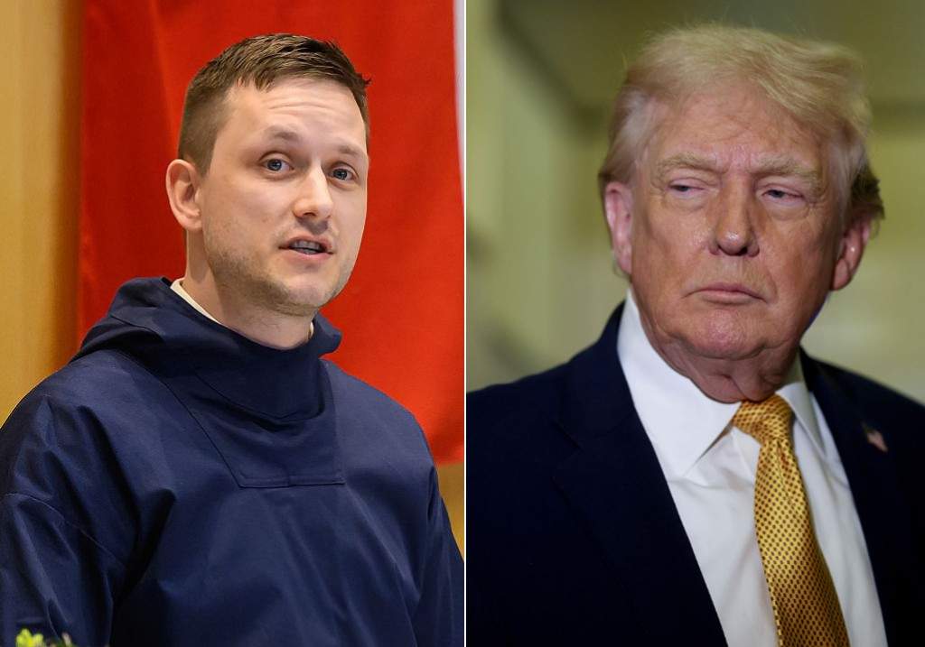 (L-R:) Prime Minister of Greenland Jens-Frederik Nielsen and U.S. President Donald Trump.