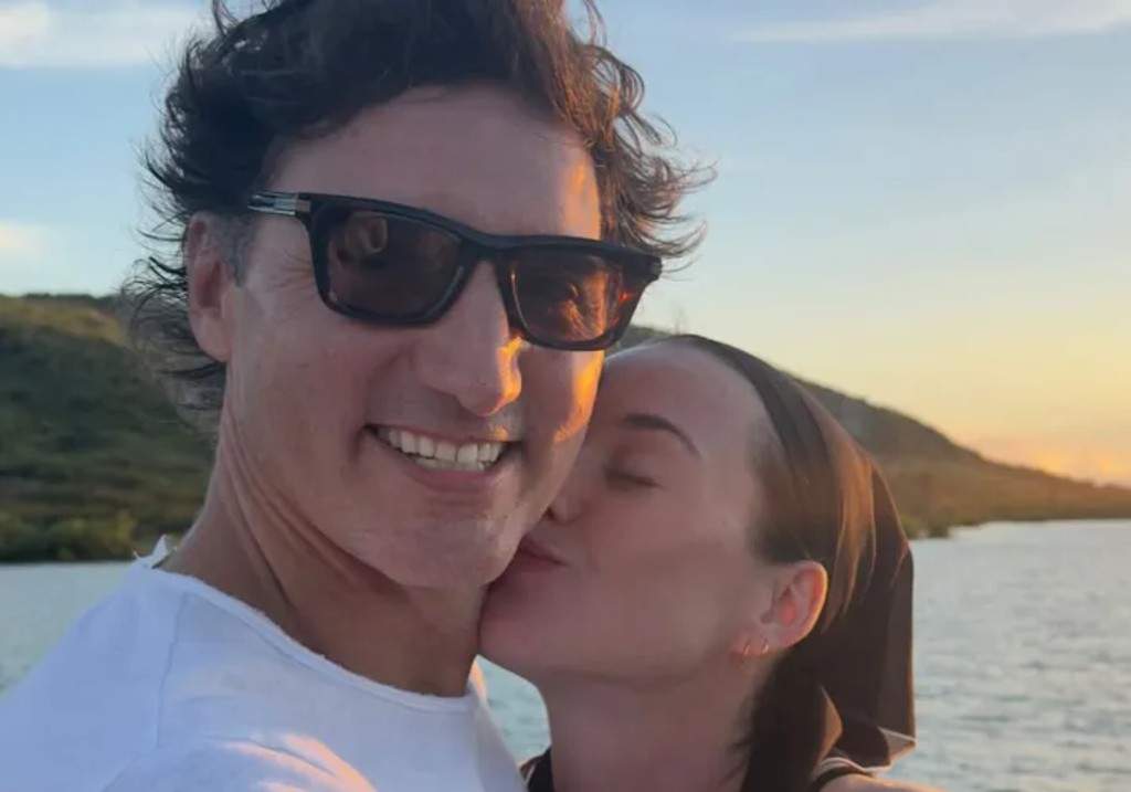 Justin Trudeau and Katy Perry on vacation in the pop star's Jan. 7 Instagram post.