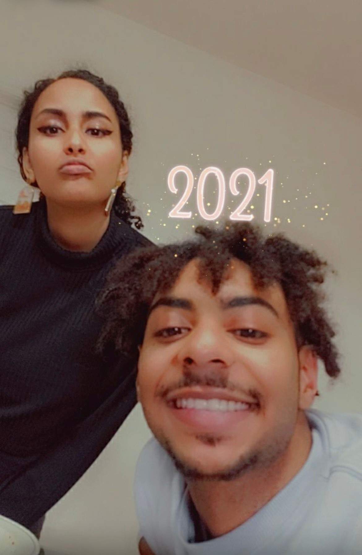 Ahmed Ali and his friend Saba Al-Leswas in 2021.