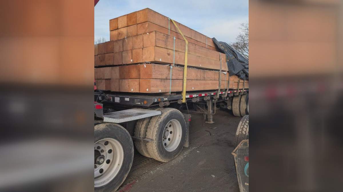 Abbotsford, B.C. police say a load of lumber was found on two stolen semi-trailers in late December.