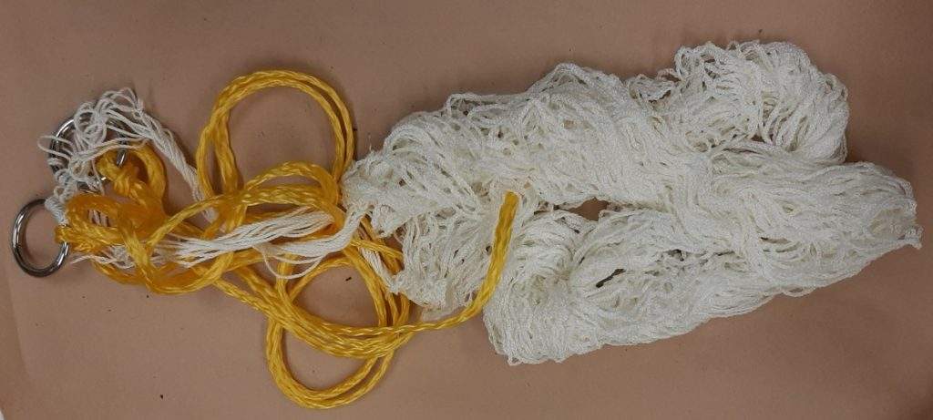 A photo of the rope found with the man's body in 1999.