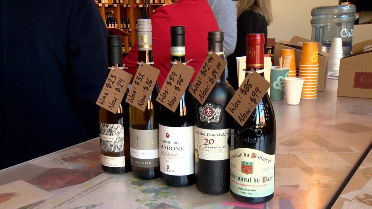 Restaurants Canada says the new Alberta government tax has increased the cost of wine to them by about 20 per cent.