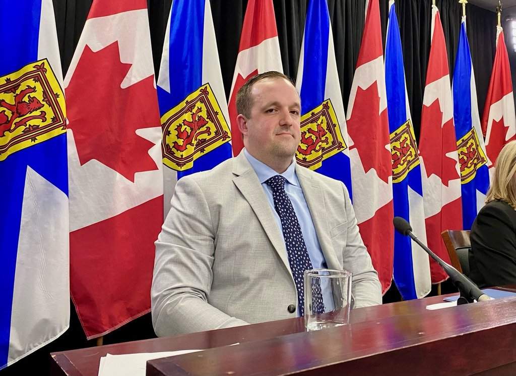 Nova Scotia Mental Health Minister Brian Comer is shown in Halifax, Wednesday, Feb. 5, 2025. THE CANADIAN PRESS/Lyndsay Armstrong.
