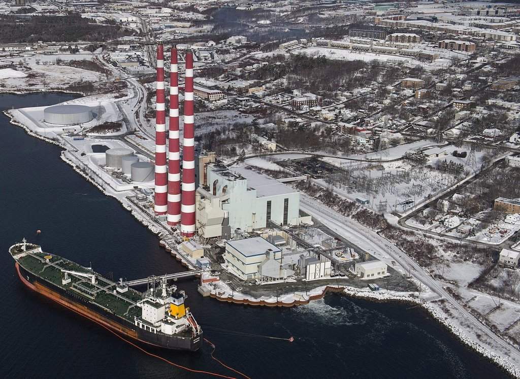 Nova Scotia Power's Tufts Cove Generating Station is seen on Friday, Jan.19, 2018. THE CANADIAN PRESS/Andrew Vaughan.