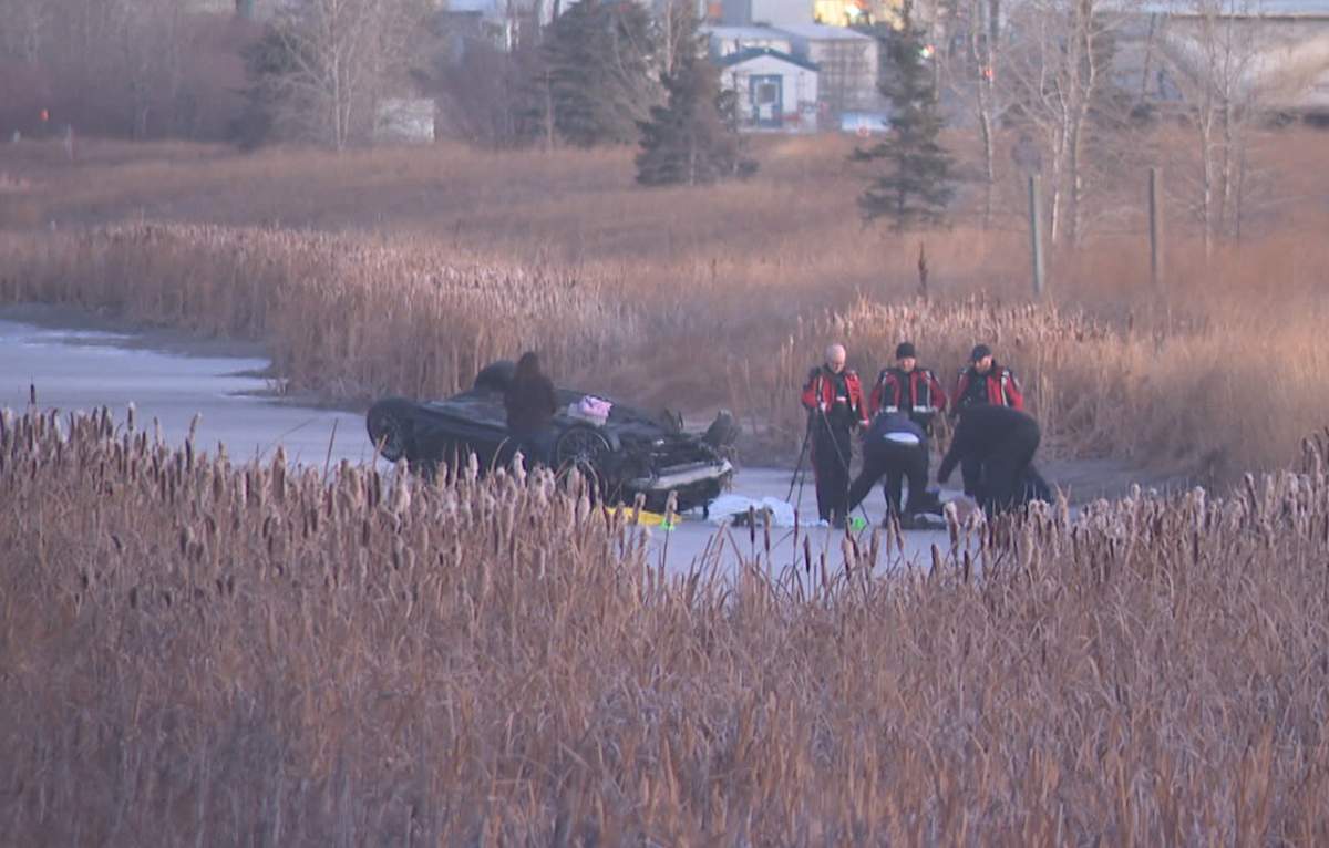 Calgary police said excessive speed is believed to have been a factor in this crash along 84 Street S.E. that killed a man in his 20s, early Wednesday morning.
