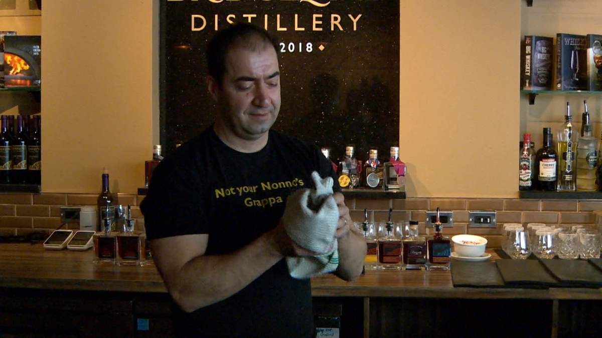 The co-owner of Bridgeland Distillery, Daniel Plenzik, says he hopes the dispute with the CFIA is all "just a misunderstanding or a misinterpretation" of the rules surrounding sales of the spirits.