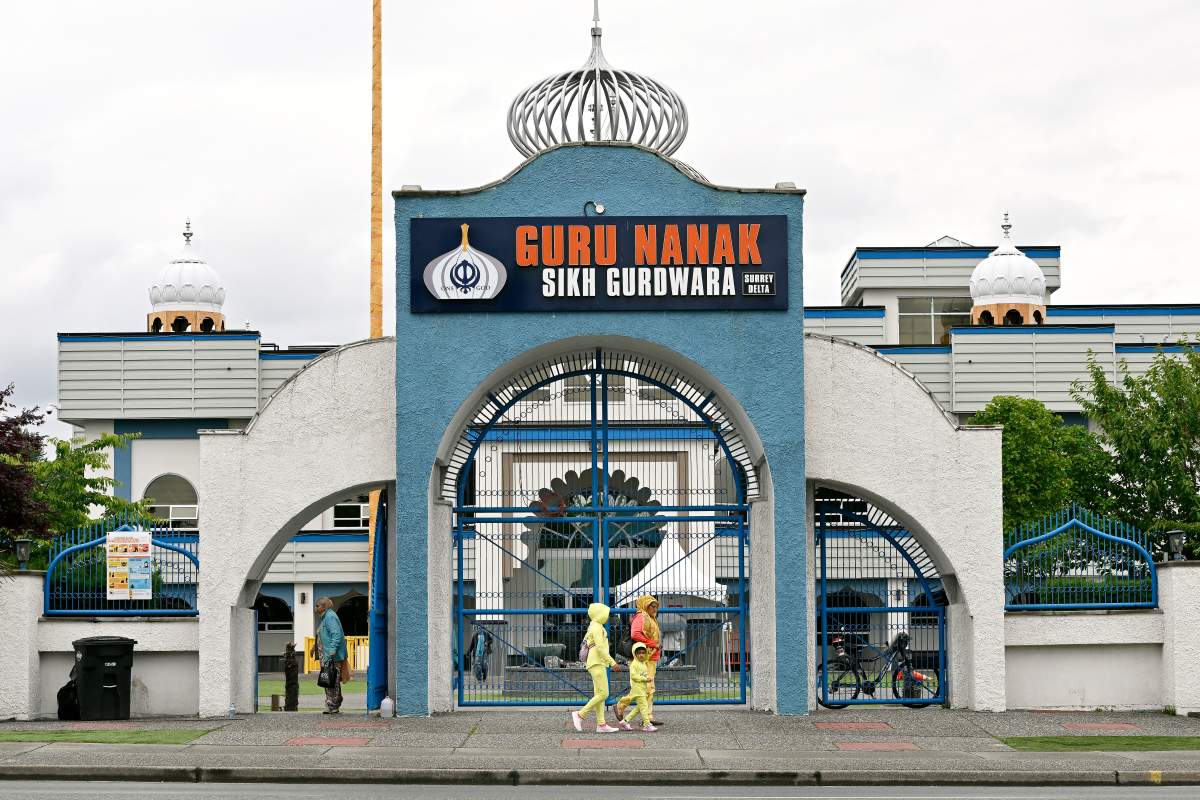 Guru Nanak Sikh Gurdwara Sahib temple, Surrey, B.C., June 19, 2023. THE CANADIAN PRESS/Jennifer Gauthier.