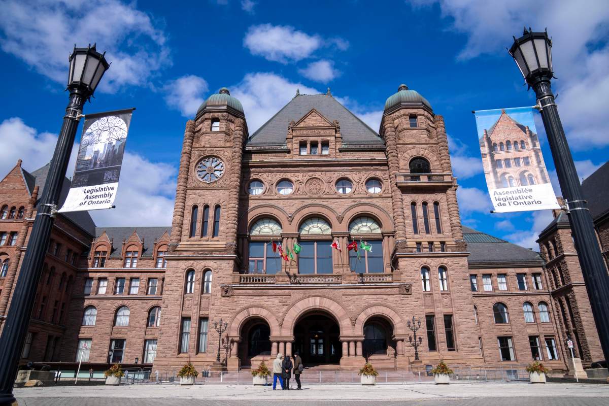 Queen’s Park is shown in Toronto, Monday, Feb. 20, 2023. 