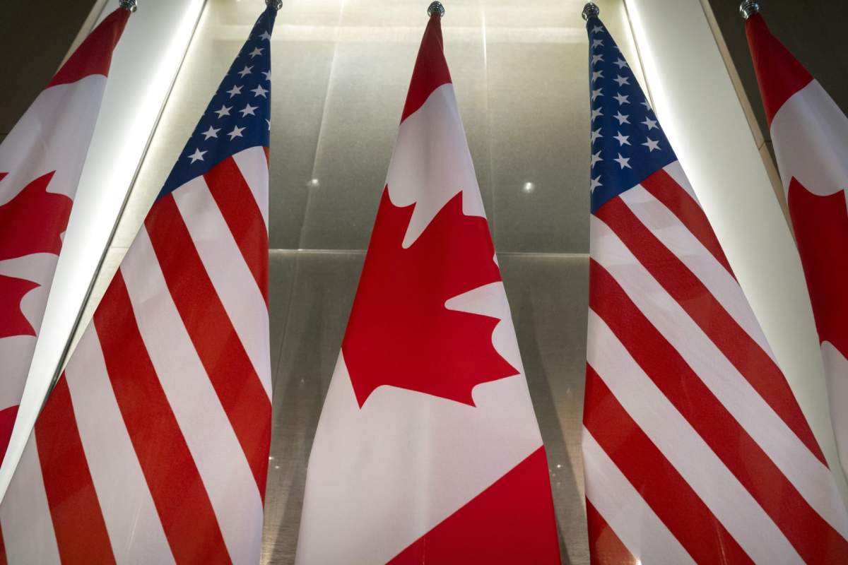 Canada and U.S. flags