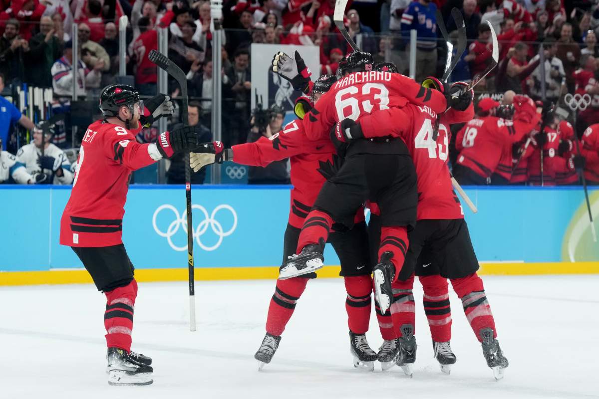 Canada celebrates goal