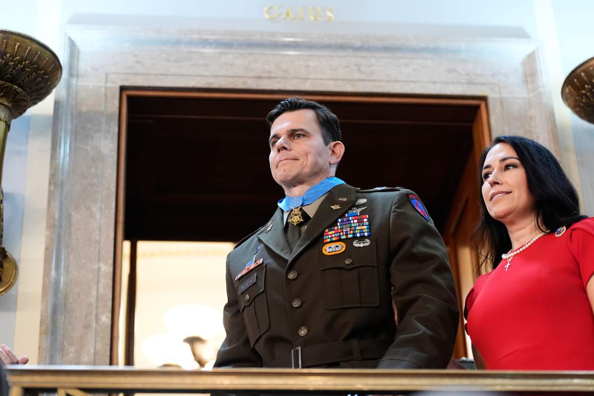 Eric Slover receives a Medal of Honor