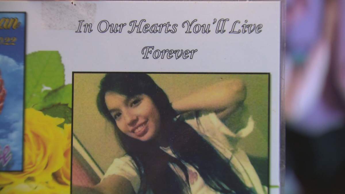 Photos and tributes of Marcedes Myran hang on the walls of Donna Bartlett’s home.