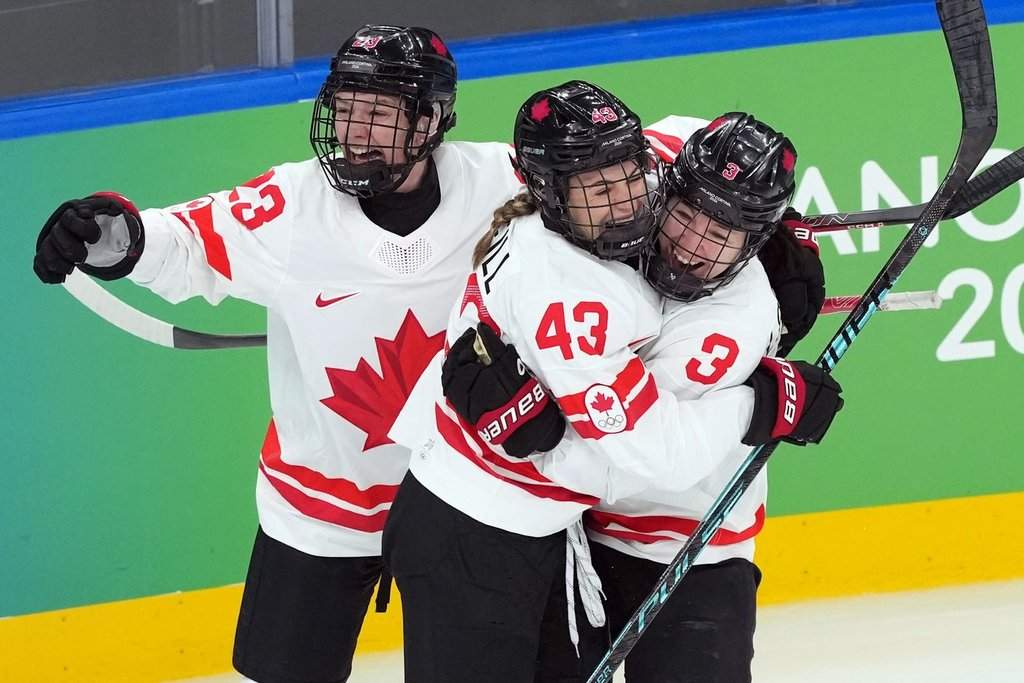 Canada celebrates goal