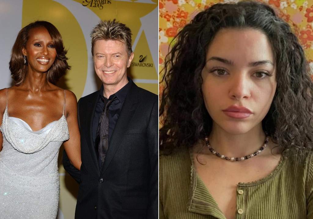 (L-R:) Iman and David Bowie arrive at the 2005 CFDA Fashion Awards ceremony held at the Public Library in New York on Monday June 6, 2005 and their daughter Lexi Jones.