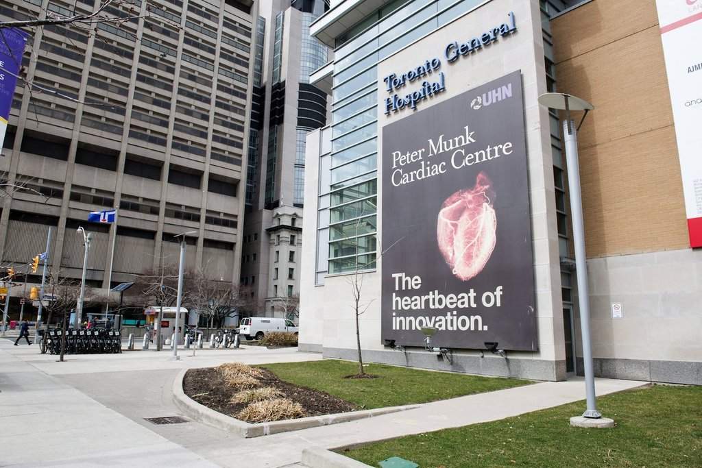 Toronto General Hospital, part of the University Health Network (UHN), is shown in Toronto on April 5, 2018. 