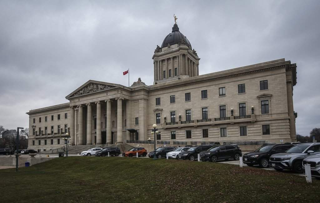 The exterior of the Manitoba Legislature is seen in Winnipeg, Wednesday, Nov. 6, 2024. THE CANADIAN PRESS/John Woods.