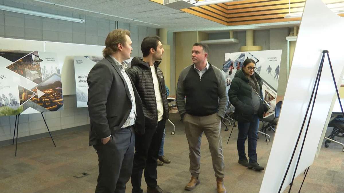 An open house to discuss the development plans for an all-season resort at Fortress Mountain, was held at Calgary's Mount Royal University on Friday.