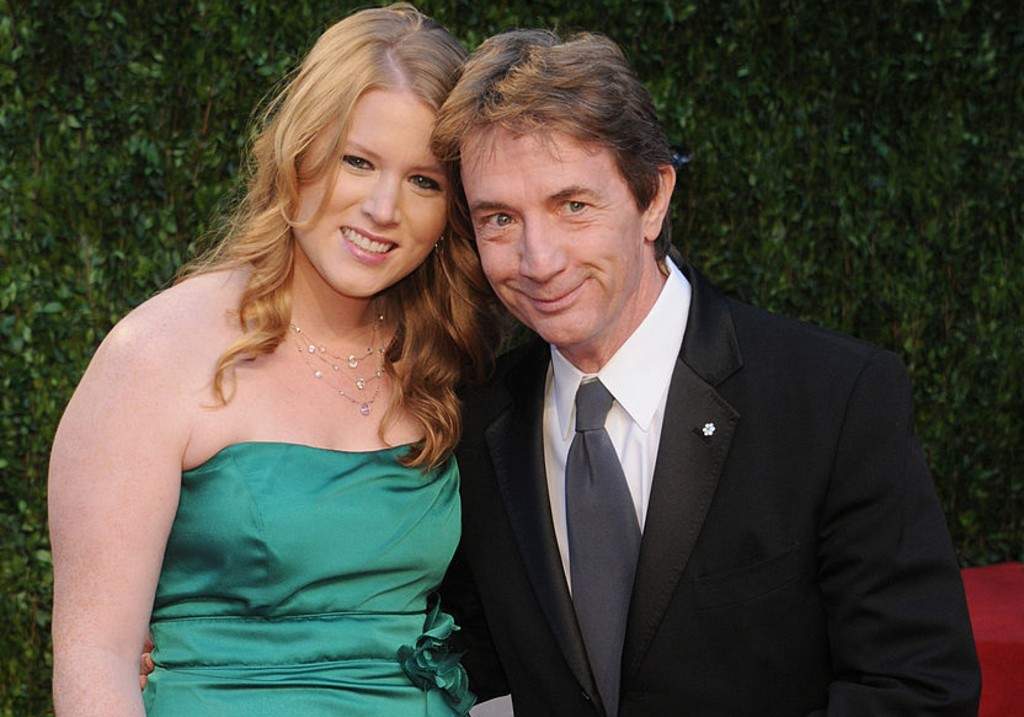 Actor Martin Short and Katherine Elizabeth Short arrive at the Vanity Fair Oscar Party 2011, February 27, 2011 at the Sunset Tower Hotel in West Hollywood, California.
