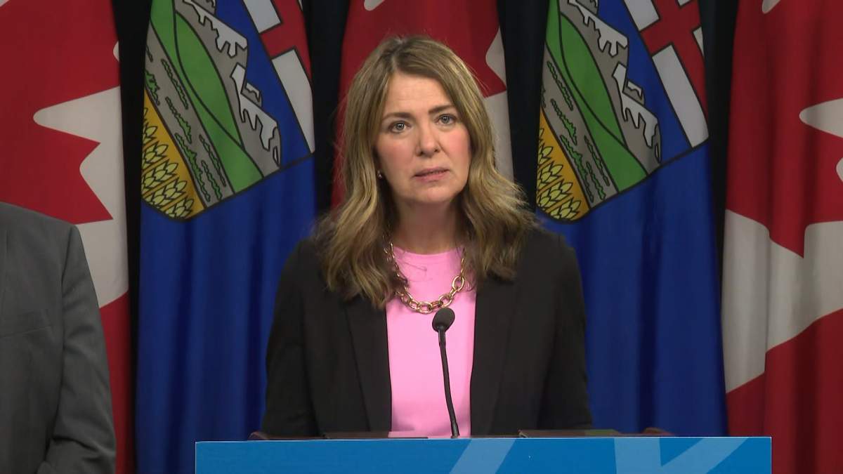 Alberta Premier Danielle Smith says the government won't hike taxes or introduce deep program cuts to held reduce the deficit.