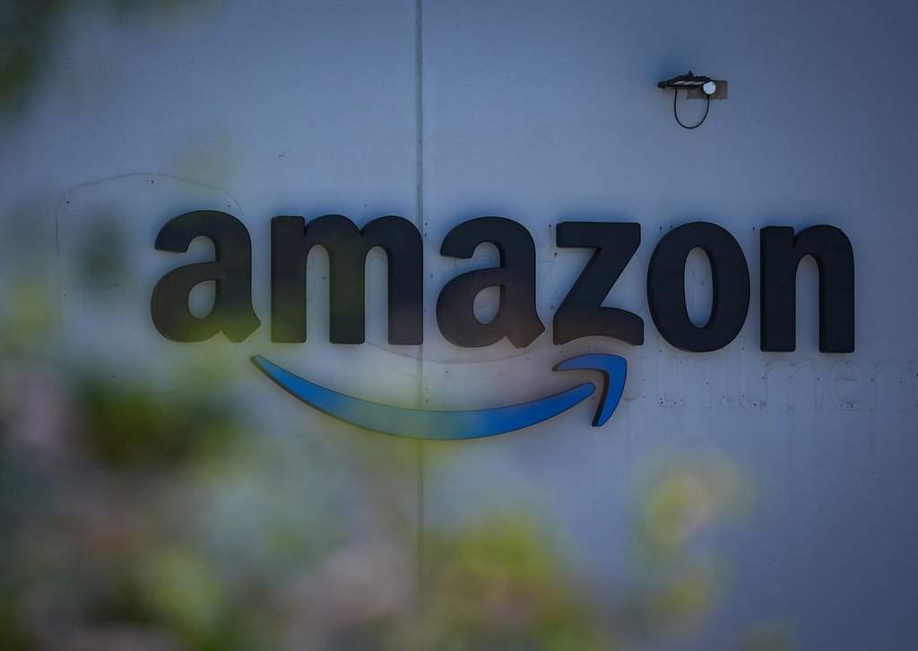 Amazon logo on building