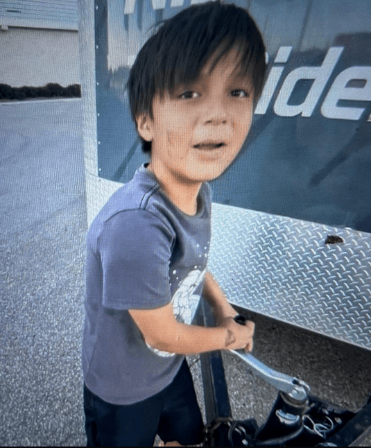 Athan Knipfel-Severight is described as a boy with short light brown hair and brown eyes, about 4’9” tall and weighing roughly 80 pounds. He was last seen wearing a black and blue winter jacket, a black Nike sweater, black jeans and brown runners.
