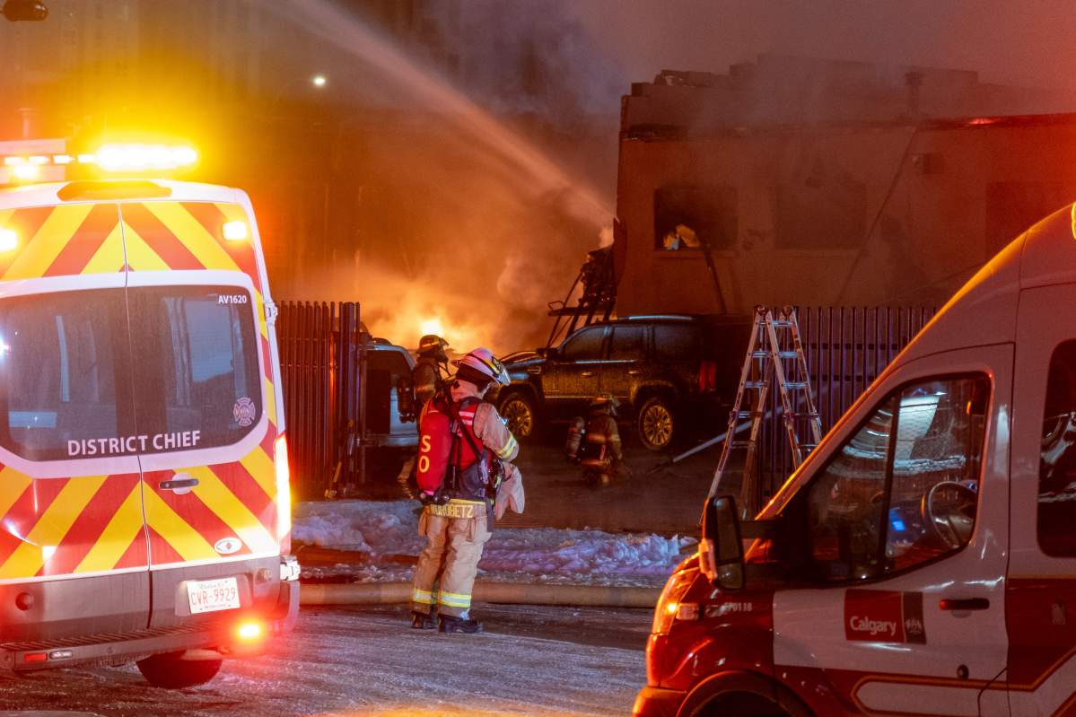 The Calgary Fire Department is investigating after a small, high-end car dealership was destroyed in an early morning fire on Monday. 
