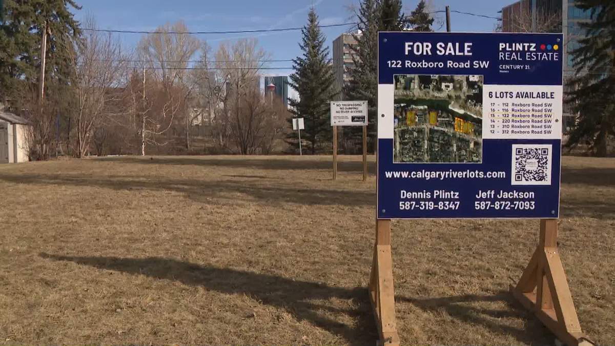 More than a decade after they were deeemed uninhabitable, six riverfront properties along Roxboro Road in southwest Calgary, have been determined safe for homes to be built on again.