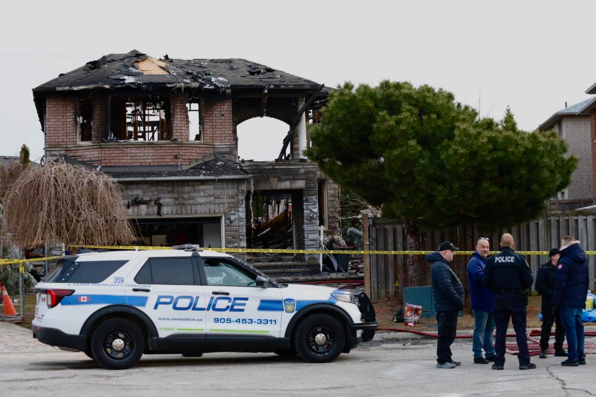 Emergency crews respond to a house fire in Mississauga where a person was found dead following a possible explosion. The cause remains under investigation.