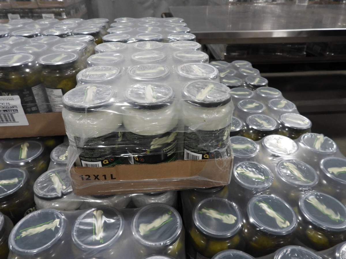 The meth was hidden in pickle jars.