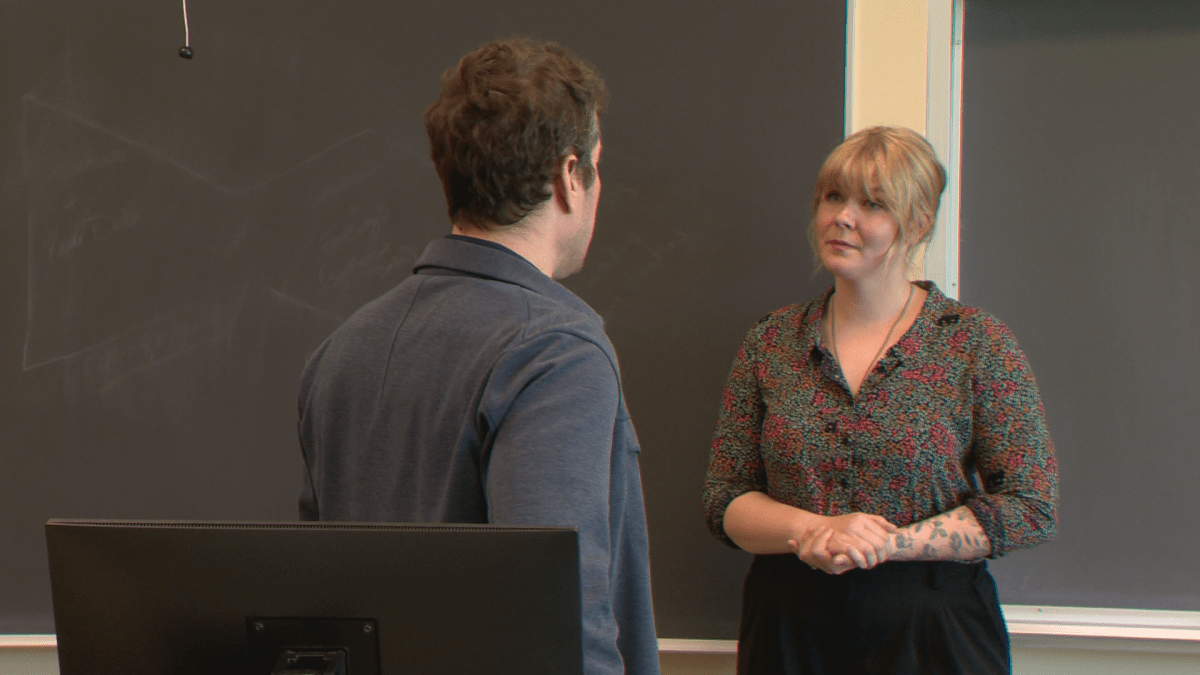 Mount Royal University associate professor Lauren Dwyer speaks to Global News