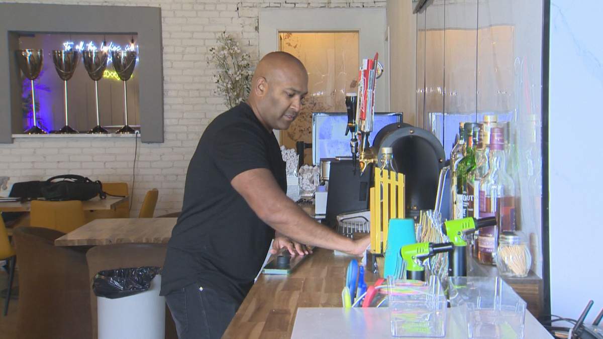 The Saint Owner Ravi Rambaran at his Portage Avenue Restaurant