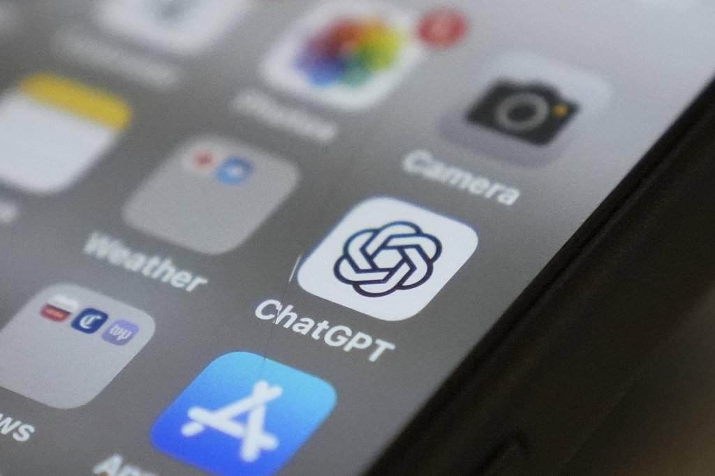 The ChatGPT app icon appears on a smartphone screen on Monday, Aug. 4, 2025, in Chicago.