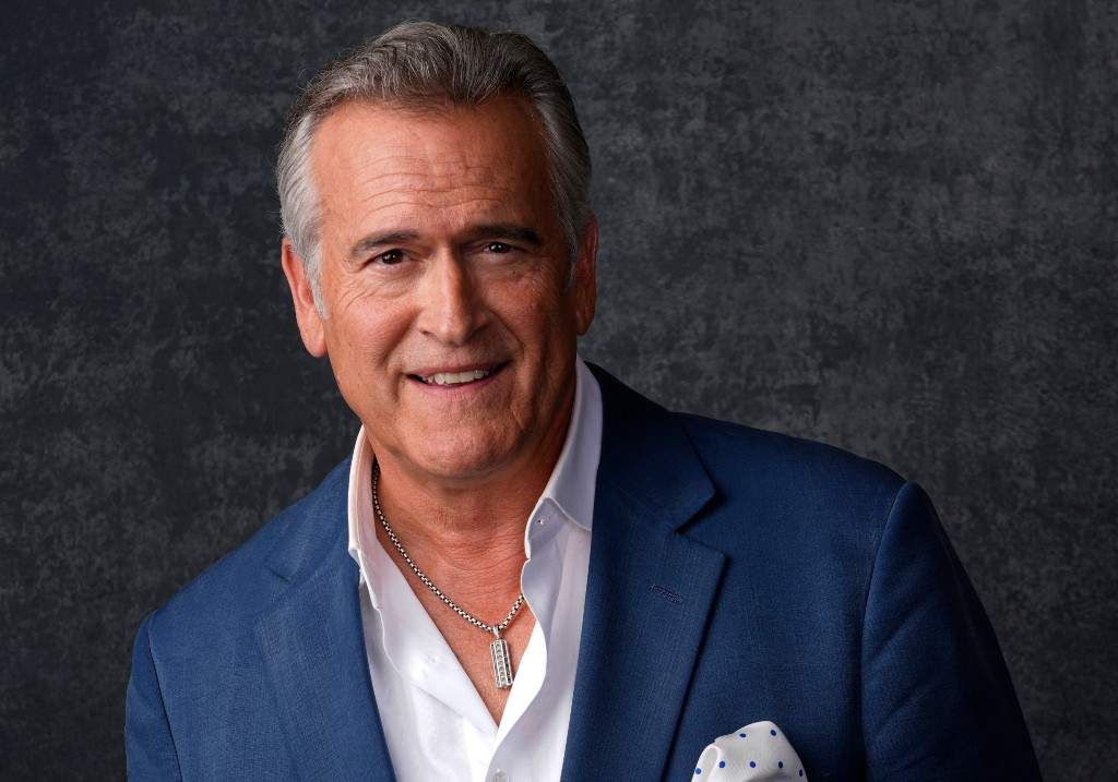 Bruce Campbell poses for a portrait to promote 'Hysteria!' during Comic-Con International on Friday, July 26, 2024, in San Diego.