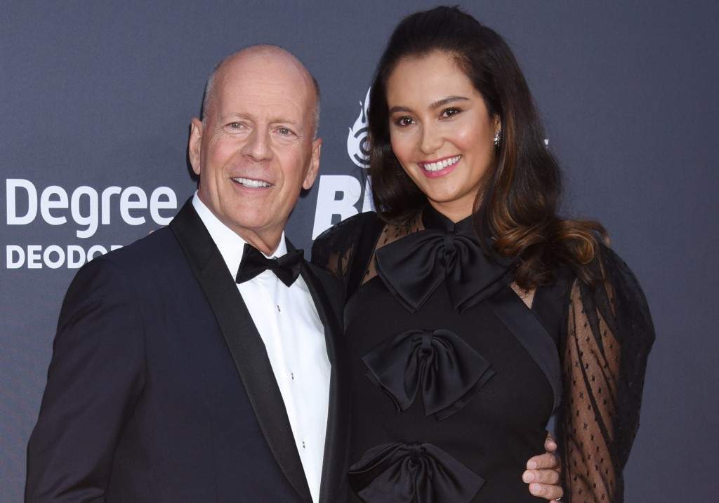 Bruce Willis and Emma Heming at 'The Comedy Central Roast of Bruce Willis' held at the Hollywood Palladium on July 14, 2018 in Hollywood, Ca.