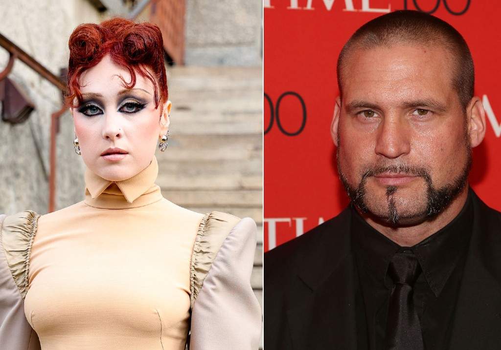 (L-R:) Chappell Roan at the Mugler fashion show as part of Paris Fashion Week Fall 2026 held at Palais de la Porte Dorée on March 06, 2026 in Paris, France and close protection agent Pascal Duvier attends the 2015 Time 100 Gala at Frederick P. Rose Hall, Jazz at Lincoln Center on April 21, 2015 in New York City.