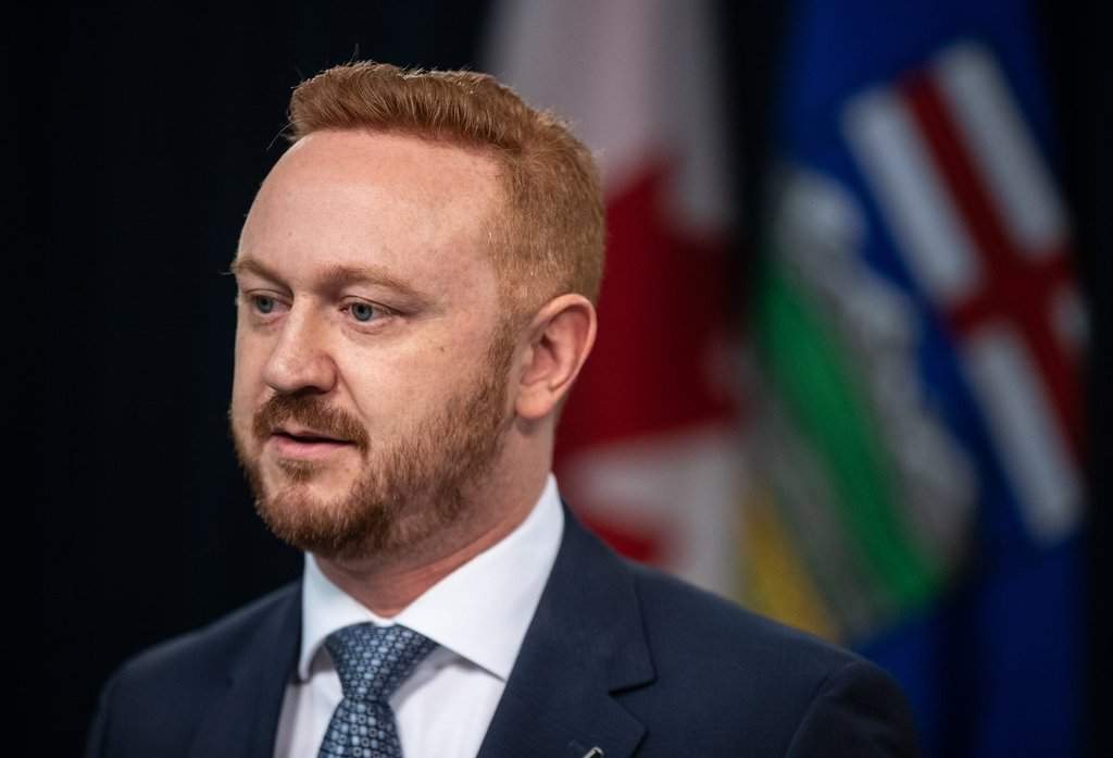 Alberta Minister of Justice Mickey Amery announces proposed changes to several pieces of democratic process legislation, in Edmonton on Tuesday, April 29, 2025.