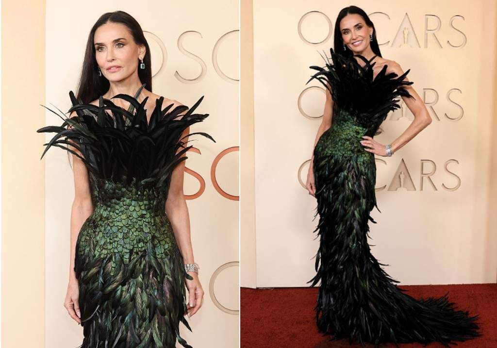 Demi Moore attends the 98th Oscars at Dolby Theatre on March 15, 2026 in Hollywood, California.
