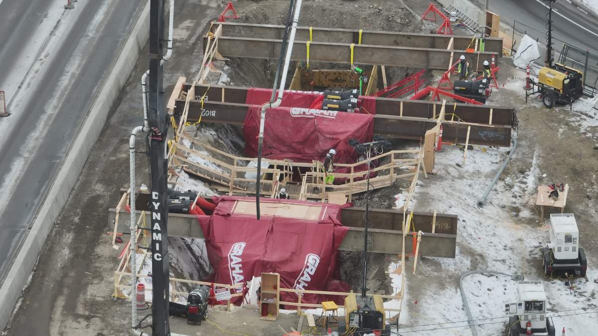 The city of Calgary has reached a major milestone in the work to repair nine damaged sections of the Bearspaw South Feeder Main.