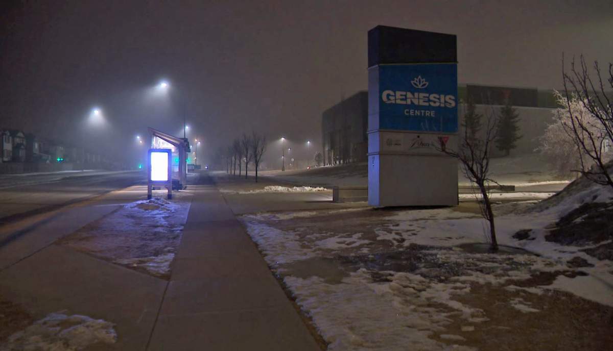 Calgary Police said one person was in hospital in serious, but stable condition, following a shooting near the Genesis Centre, in northeast Calgary, late Tuesday evening.